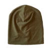 Slouch Beanie in Olive Bamboo Jersey