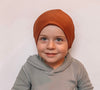 Slouch Beanie in Copper Bamboo Jersey