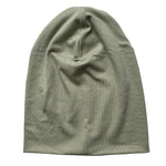 Slouch Beanie in Sage Bamboo Jersey